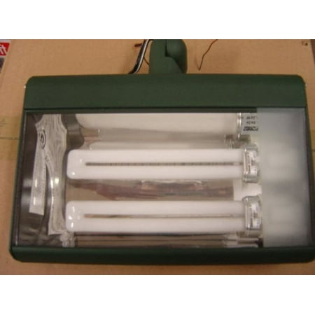 26 Watt Fluorescent Outdoor Flood Light 120v 2 Pl-13 Verde Green