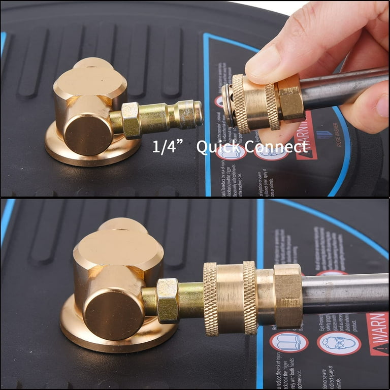 RIDGE WASHER Surface Cleaner for Pressure Washer Pressure Washer Surface Cleaner Attachment with 2 Pcs Power Extension Wands