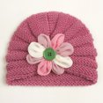 thumbnail image 2 of Baby Toddlers Beanie Hat Newborn Knotted Hat Cute Warm Knit Soft Turban Bow Knot Cap, 2 of 2