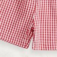 thumbnail image 4 of Toddler Baby Girl Boy Outfits Summer Clothes Set 4th of July Dog & Flag Embroidery Short Sleeve T-Shirt and Gingham Shorts Set Little Boy Outfits Summer Clothes Suit 2-3 Years, 4 of 8