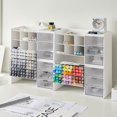 thumbnail image 6 of JZROCKER Stackable Desktop Marker Organizer Case with Drawer 6-grid Inclined Pen Slots, 6 of 14