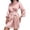 Pink, variant on CAIXIA Bathrobes For Women Silk Elegant Women's Nightgown and Robe Set Soft Comfortable Home Wear Sleepwear Loungewear for Relaxation