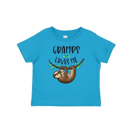 

Inktastic Gramps Loves Me Cute Sloth and Baby Gift Baby Boy or Baby Girl T-Shirt