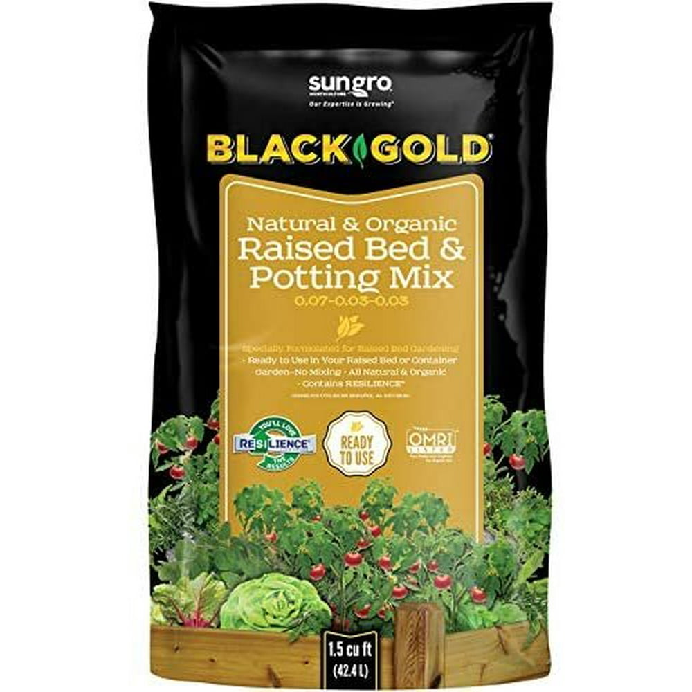 Black Gold Natural & Organic Raised Bed & Potting Mix (1.5 cu. ft