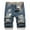 Light Blue, variant on Men's Ripped Denim Shorts & Jeans Micro Inelastic Shorts Zipper Regular Fit Jeans Shorts Classic Fit Biker Shorts Black L