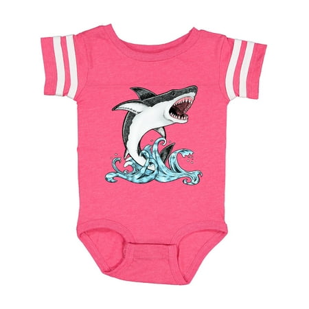 

Inktastic Great White Shark Jumping Gift Baby Boy or Baby Girl Bodysuit