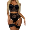 thumbnail image 2 of BONIXOOM Christmas Family Pajamas Matching Sets Christmas Pajamas Women Sleepwear Belt Sleeveless Solid Sleepwear Sets Black S, 2 of 6