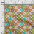 thumbnail image 2 of oneOone Rayon Peach Fabric Kids Circle Sewing Material Print Fabric By The Yard 56 Inch Wide, 2 of 4