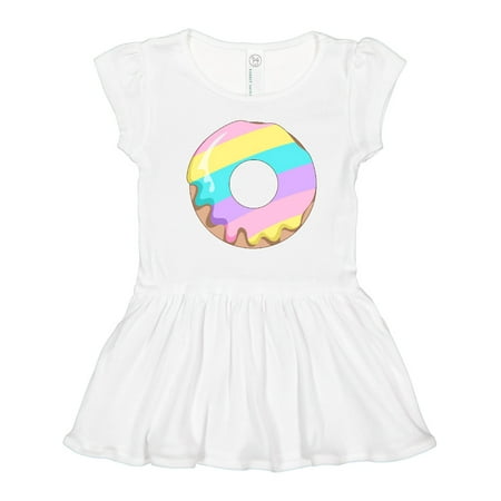 

Inktastic Easter Donut with Pastel Rainbow Frosting Gift Toddler Girl Dress