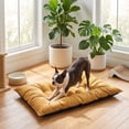 thumbnail image 6 of Short Pile Pet Mat with Ties Cushioned Gripped Bottom Non Slip Crates Furniture for Cats Small Dogs Indoor Soft Washable All Seasons Bed, 6 of 6