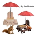 thumbnail image 2 of 1 Set Cob Holder Squirrel Feeder Wooden Squirrel Feeder Creative Shape Stable Structure Smooth Edge Reusable Easy To Refill Corn, 2 of 4