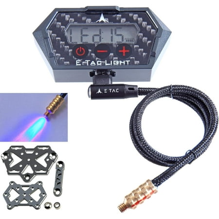 E-Tac Light Compound Bow Sight Light 8-32 15 Level Rechargeable Li-ion BT Sensor Auto On/Off (Blue + UV)