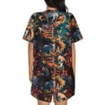 thumbnail image 6 of Rateoe Whimsical Animal Spiral Pattern Women's Short-Sleeved Pajama Set - 2 Piece Soft and Lightweight Sleepwear Set-XX-Large, 6 of 7