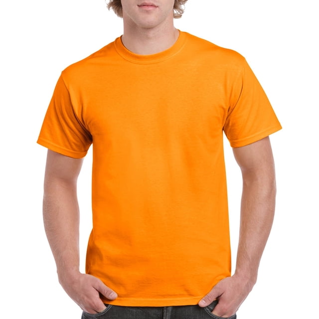 Gildan Mens Heavy Cotton T-Shirt, M, Tennessee Orange