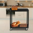 thumbnail image 6 of TUFFIOM 2-Shelf Rolling Tool Cart, 220 lbs Capacity, 28.5" x 14.2" x 29.1", 6 of 8