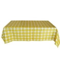 thumbnail image 2 of Yellow Plaid Checkered PVC Plastic Tablecloth / Table Cover with Nonslip Flannel Backing, 2 of 2