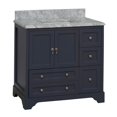 thumbnail image 5 of Madison 36" Bathroom Vanity with Marine Gray Cabinet and Carrara Marble Top, 5 of 6