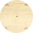 thumbnail image 1 of Ahgly Company Tapis d'Intérieur Ronds Contemporains en Or Brun, Ronds de 5 Pi, 1 of 6