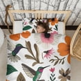 thumbnail image 3 of Pioneer Flower and Bird Duvet Cover and Pillowcase Set for Single Bedding, Bedroom Accessories for Kids Teens, 3 of 5