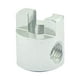 thumbnail image 2 of Conector de muleta de aleación de aluminio para eje de transmisión de barco RC, horquilla de remo para lancha rápida RC 4 mm de plata, 2 of 9