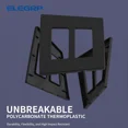 thumbnail image 4 of 2 Gang Screwless Decorative Wall Plates, Mid-Size Unbreakable Thermoplastic F..., 4 of 5