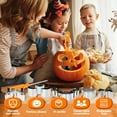 thumbnail image 2 of 12Pcs Halloween Kit de Sculpture de Citrouille Robuste Pochoirs de Sculpture de Citrouille en Acier Inoxydable avec Cutter Cuillère Outils de Sculpture Réutilisables pour les Enfants Adultes Halloween, 2 of 8