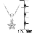 thumbnail image 2 of Tilo Jewelry 925 Sterling Silver CZ Flower Birthstone Pendant Necklace 18 Inch | April | Women, Men, Unisex, 2 of 8