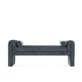 thumbnail image 1 of Manhattan Comfort Concord Bench with Solid Wood Frame in Black, 1 of 8