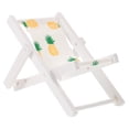 thumbnail image 3 of HEALEEP 1Set Nautical Style Chairs Model Decor White Wood Cloth Lightweight Foldable For Living Room Bedroom Study, 3 of 6