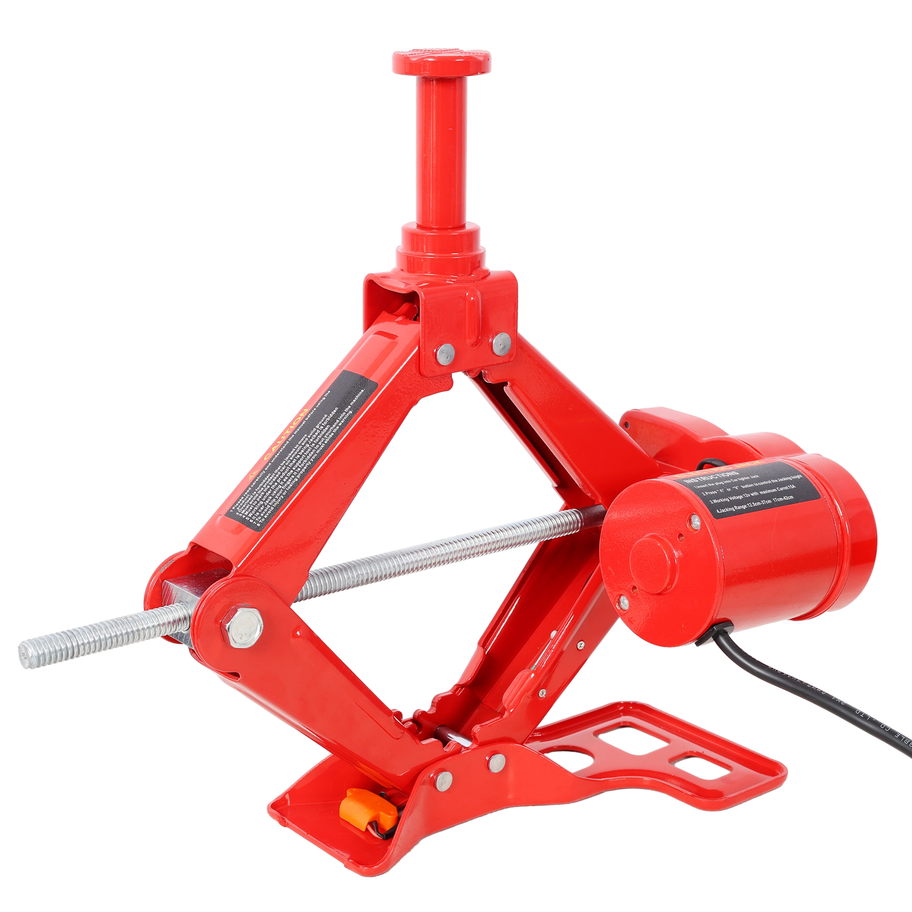 3 Ton 12V Electric Car Scissor Jack Kit, Heavy Duty Portable Auto Lift Floor Jack, Roadside Emergency Tire Changing Tool for Sedans & SUVs