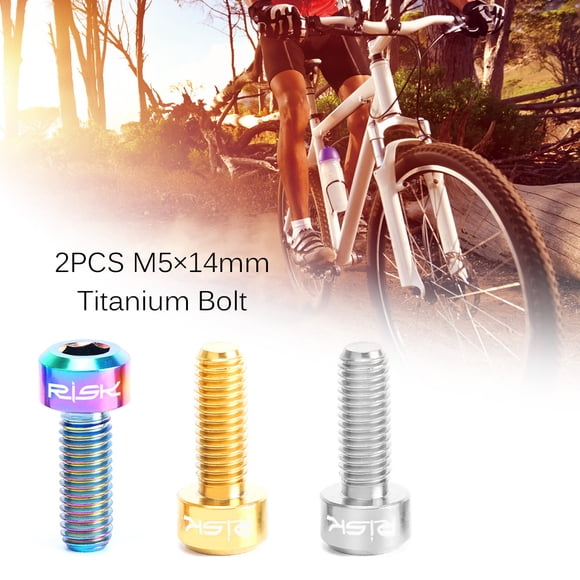 Screw,Ti Mtb Conjoined Ti Screws Ti Conjoined Ti Bike Thumb Shifter Thumb Shifter Screws 2pcs Bike Thumb Buzhi Ti 2pcs Screws Thumb Screws Mewmewcat 2pcs M5 × Scissors Joint Ti M5 × Screws