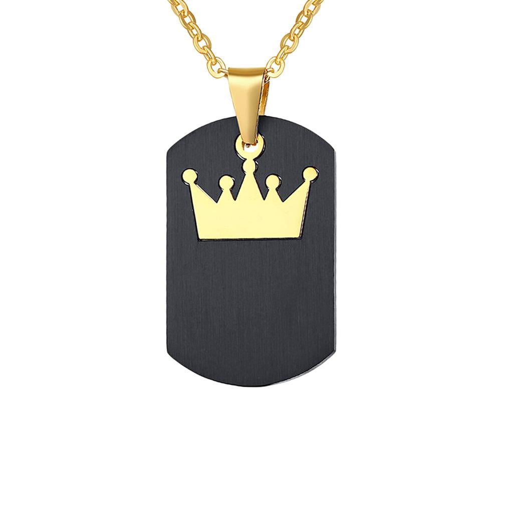Stainless Steel His Queen Her King 