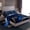 Navy, variant on Feelyou Chic Glitter Marble Teens Twin Sheet Set, Abstract Ombre Plum Marbling Bedding
