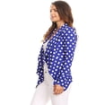 thumbnail image 3 of Women's Pattern Print Casual Office Long Sleeve Open Front Blazer Jacket/Made in USA, 3 of 5