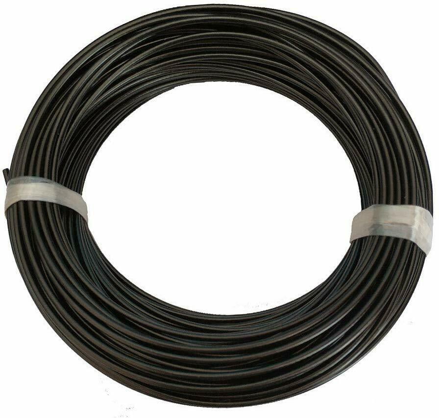 Black 164FT Vinyl Coated Stainless Steel 304 Cable Wire Rope 7x7 3/32" 1/16" 