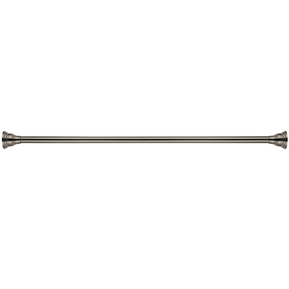Kingston SR118 Edenscape 60-Inch to 72-Inch Adjustable Shower Curtain Rod in Brushed Nickel