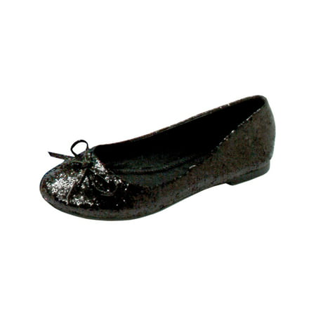 Glitter Ballet Flats With String Bow Great For Costumes Womens Shoes
