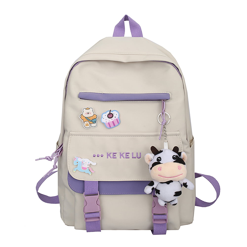 Cute Cat Halloween Galaxy School Backpack for Teen Travel Hiking Small Cute Cool College Daypack 