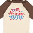 thumbnail image 4 of Inktastic 4th of July American Cutie Red and Blue Stars and Hearts Boys or Girls Long Sleeve Baby Bodysuit, 4 of 5