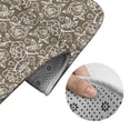 thumbnail image 5 of Honeii Flower Rose Pattern Bathroom Anti-Skid Pad Bathroom Mat Vintage Seamless Pattern Not-Slip Toilet Rug Set, 5 of 6