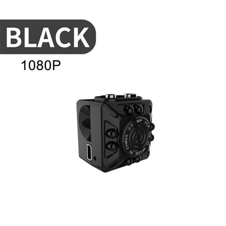 SQ10 1080P HD DV Recorder, Mini Camera Motion Sensor Night Vision DV Camcorder Outdoor Aerial Shooting Small DV 2-1, Black,