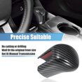 thumbnail image 3 of Para Honda Civic 11th 2022 Gear Shifter Head Cover Full Trim Edge Fit Auto Transmission Change Palanca Decoración interior para Sedan LX EX EX-L Patrón de fibra de carbono, 3 of 7