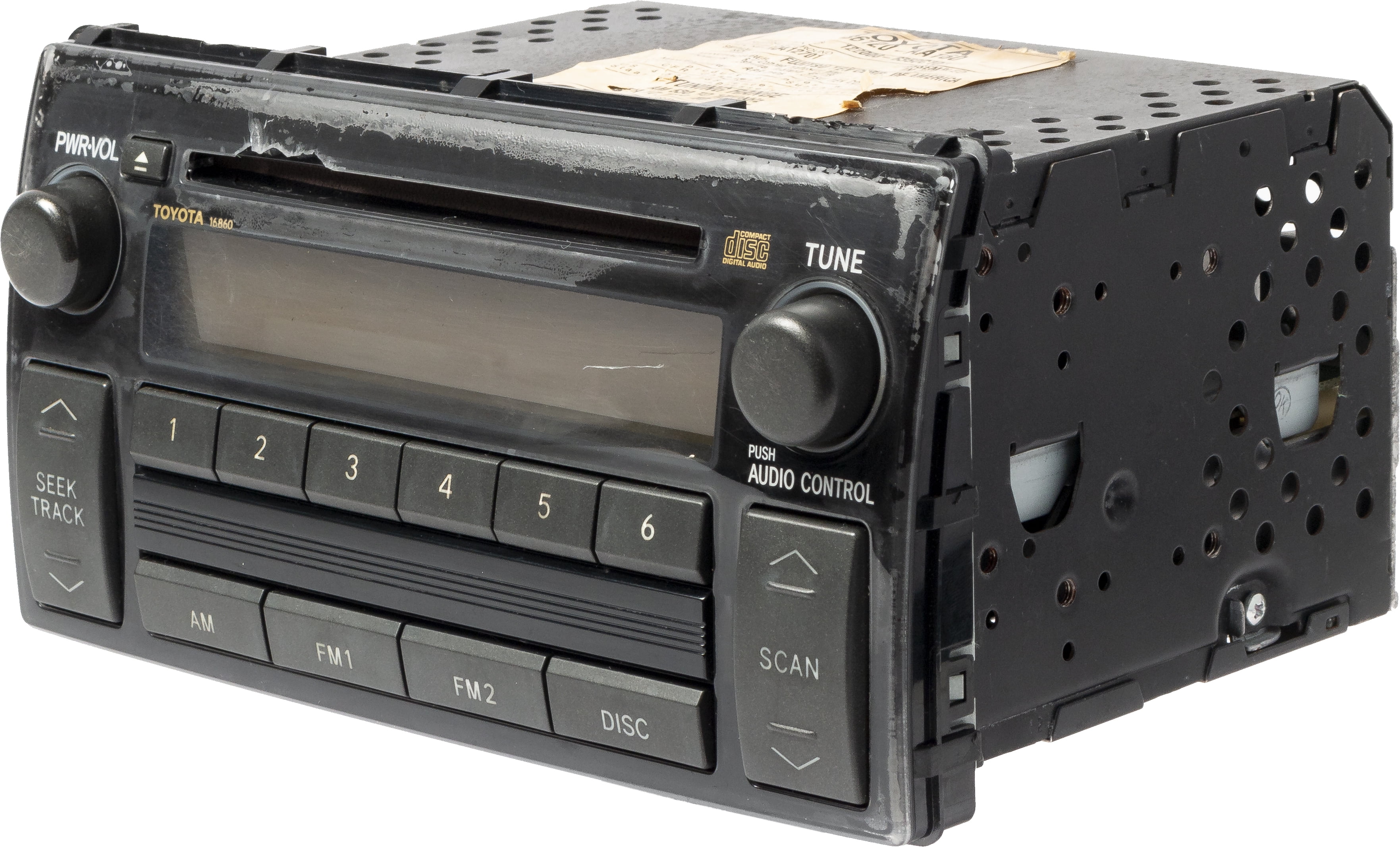Restored 2005-06 Toyota Camry AMFM Radio Single Disc CD Player 86120AA160 Face Code 16860 (Refurbished)