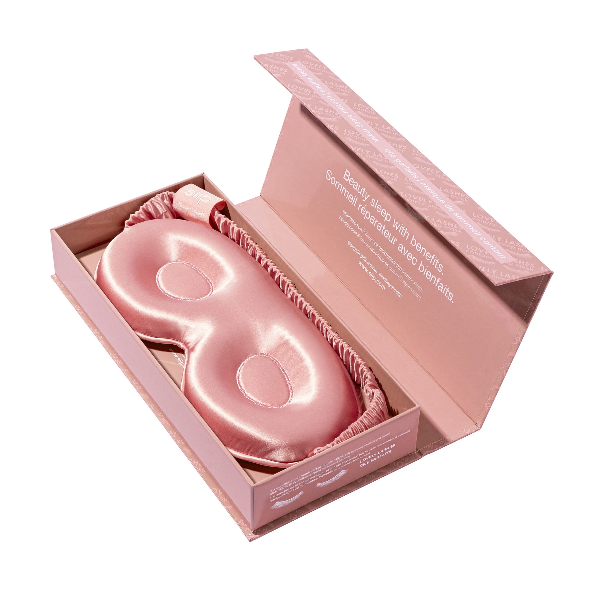 slip pure silk contour sleep mask - rose