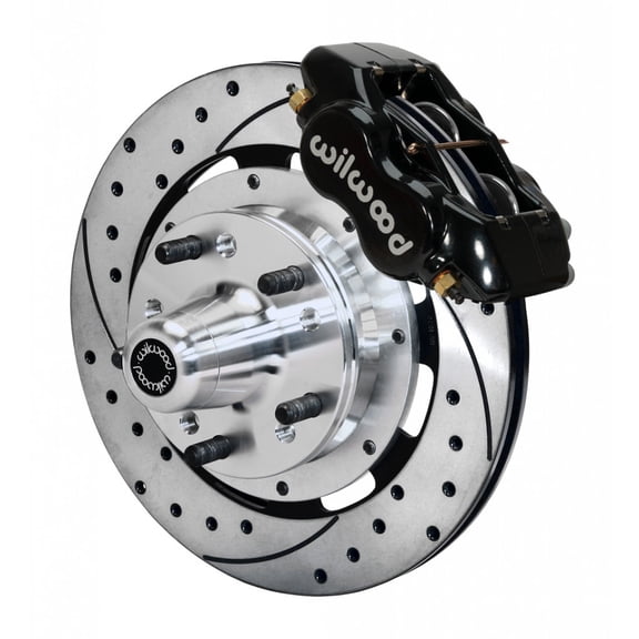 Wilwood For GM G Body 1979-1987 Brake Kit Forged Dynalite Front 12.19In Drilled | 140-12297-D