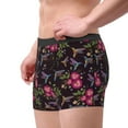 thumbnail image 2 of Yiaed Flowers And Humming Bird1 Print Men's Soft Cotton Boxer Shorts Breathable Boxers Underwear Moisture-Wicking Underwear Stretch Boxer Briefs for Man-Medium, 2 of 5