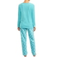 thumbnail image 2 of Cozy Critters Women's Super Plush Pajama Set with Embroidered Character, 2 of 3