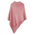 thumbnail image 4 of Herrnalise Women's Cable Cropped Sweater Long Sleeve Crewneck Pullover Knit Jumper Top Pink,L, 4 of 5