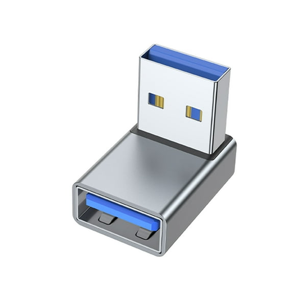 XISAOK USB 3.0 Adapter 90 Degree Right Up Angle Male to Female Coupler Connector for Laptop PC USB Chargers Extension Converter