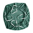 thumbnail image 2 of Fundas elásticas de jacquard para silla de ordenador de oficina, extraíbles y lavables. Verde oscuro, 2 of 8